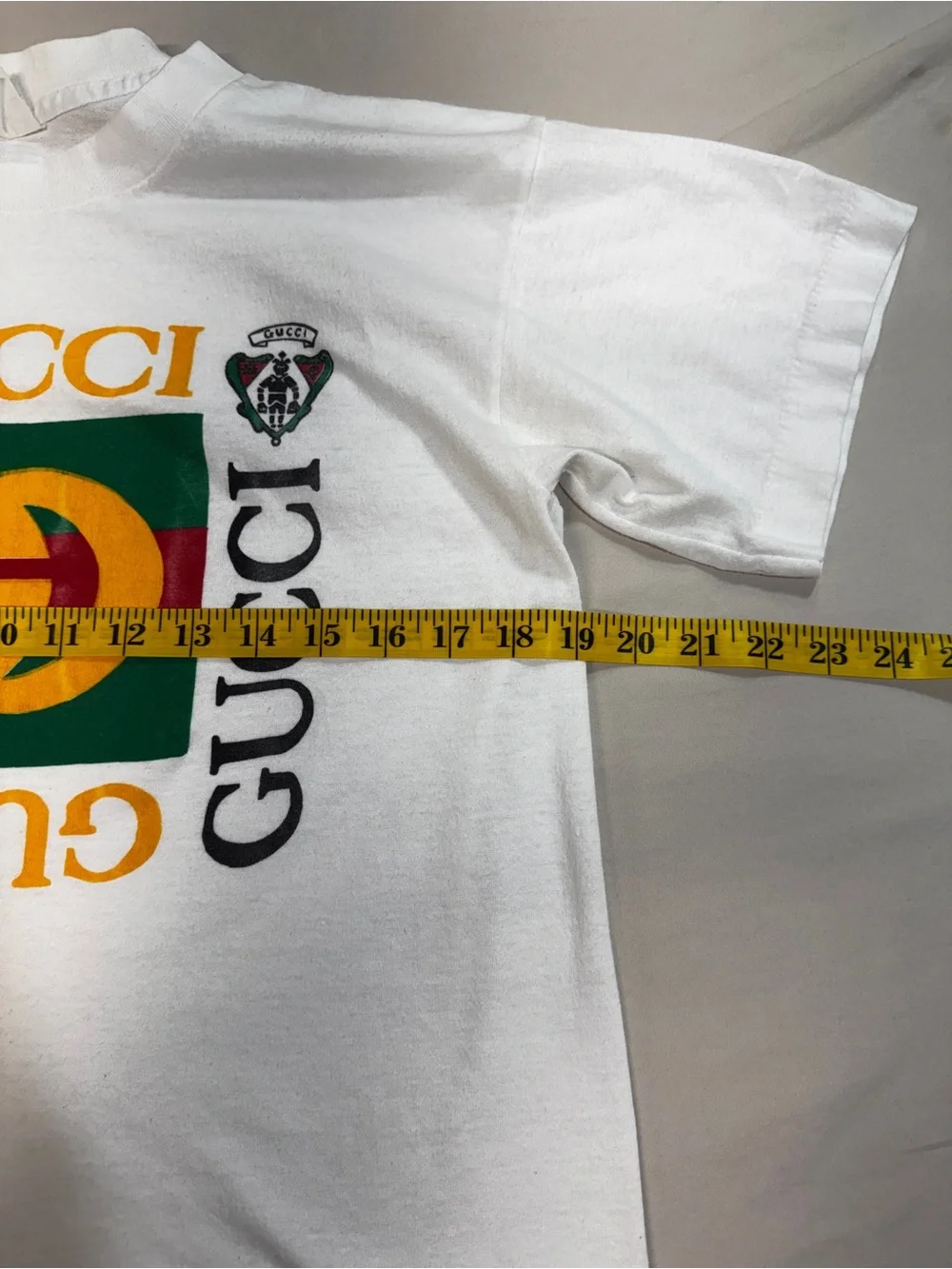 Vintage 90's Bootleg Gucci Fashion T Shirt Mens Sz Small Single Stitch